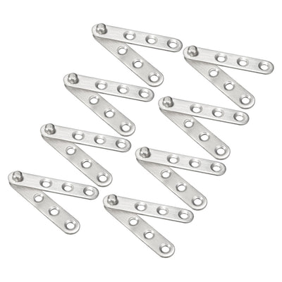 Harfington Uxcell 8 Sets Stainless Steel 360 Degree Rotating Door Pivot Hinge 60mm x 11mm