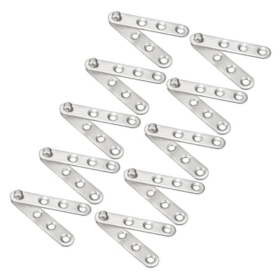 Harfington Uxcell 10 Sets Stainless Steel 360 Degree Rotating Door Pivot Hinge 60mm x 11mm