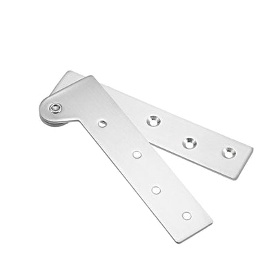 Harfington Uxcell 180 Degree Rotatable Pivot Hinge for Window Or Door 150x50mm Silver Tone