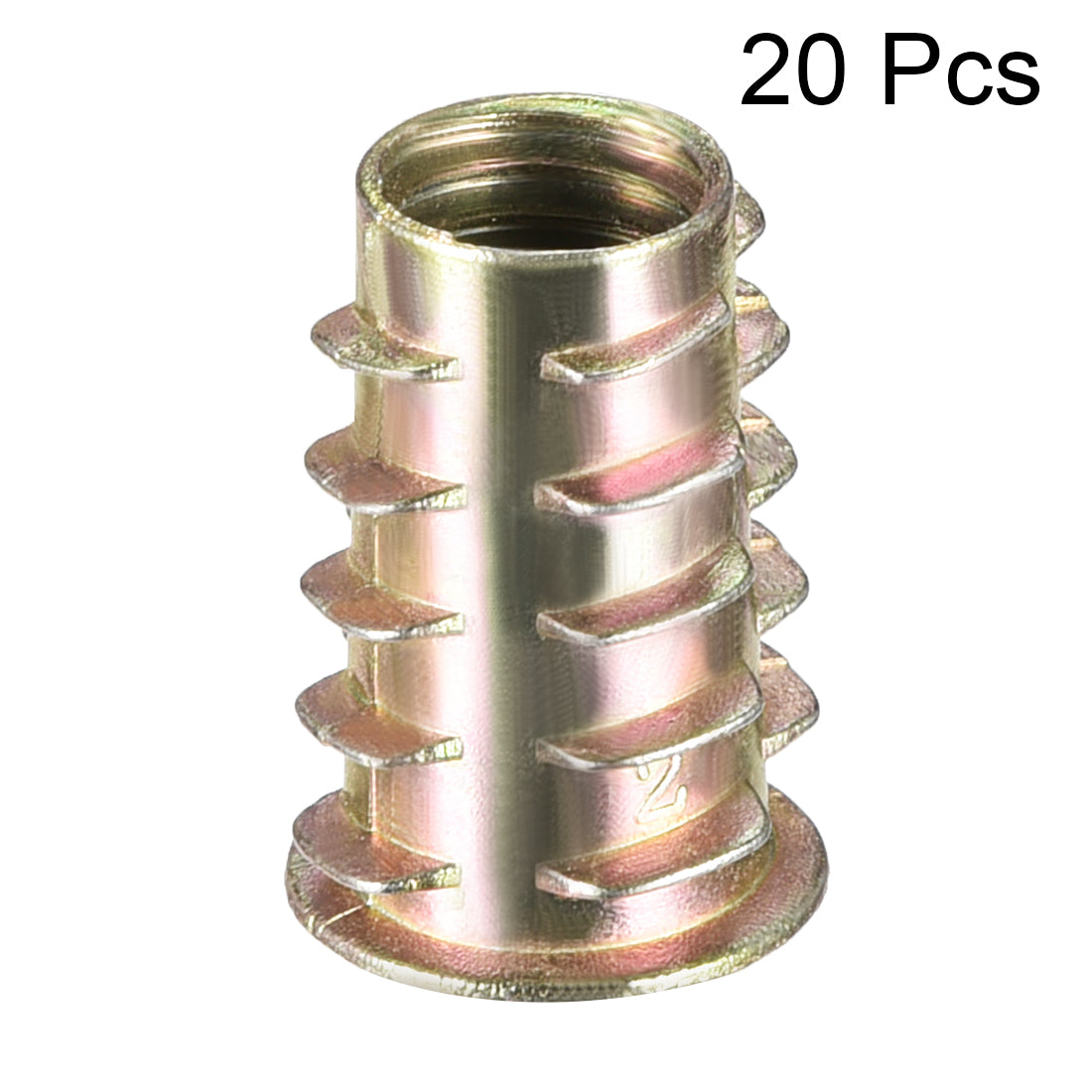 uxcell Uxcell Threaded Insert Nuts Zinc Alloy Hex Socket M10 Internal Threads 23mm Length 20pcs