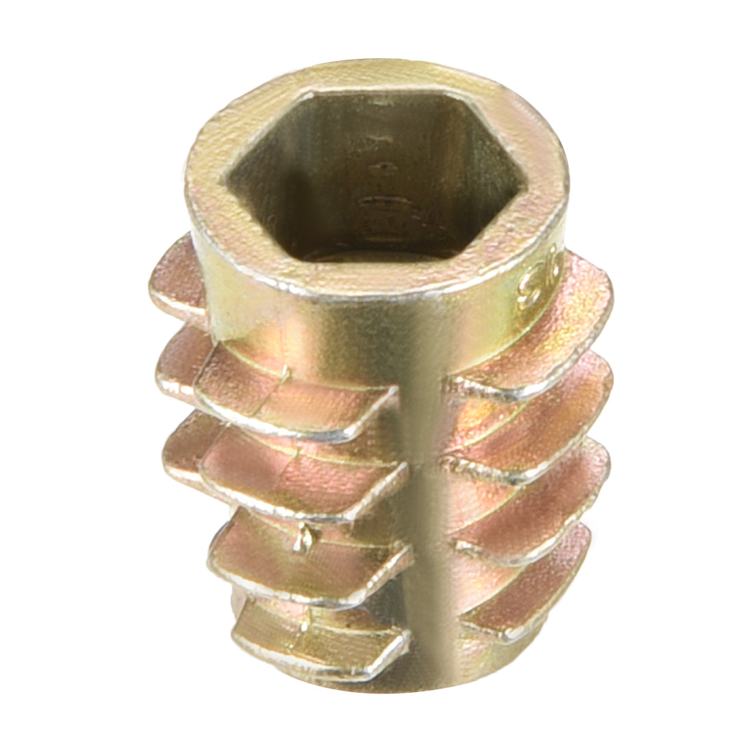 uxcell Uxcell Threaded Insert Nuts Zinc Alloy Hex-Flush M6 Internal Threads 13mm Length 30pcs