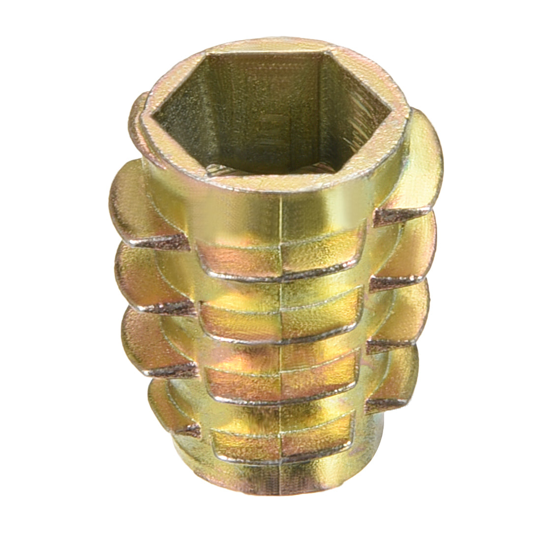 uxcell Uxcell Threaded Insert Nuts Zinc Alloy Hex-Flush M10 Internal Threads 20mm Length 20pcs