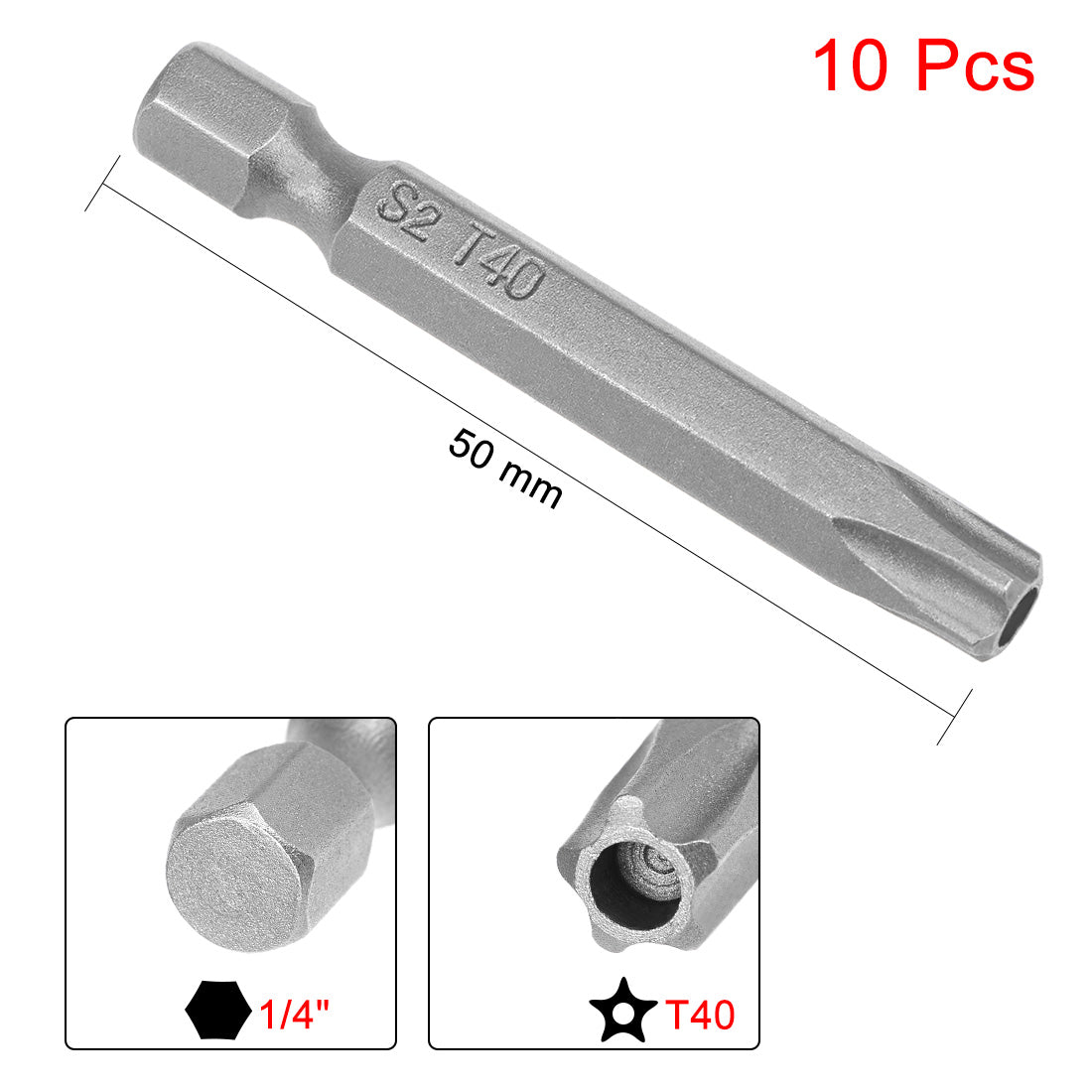 uxcell Uxcell 10 Hexagonal Schenkel T40 Magnetisch Stern Sicherheit Kopf Schraubendreher S2 DE de