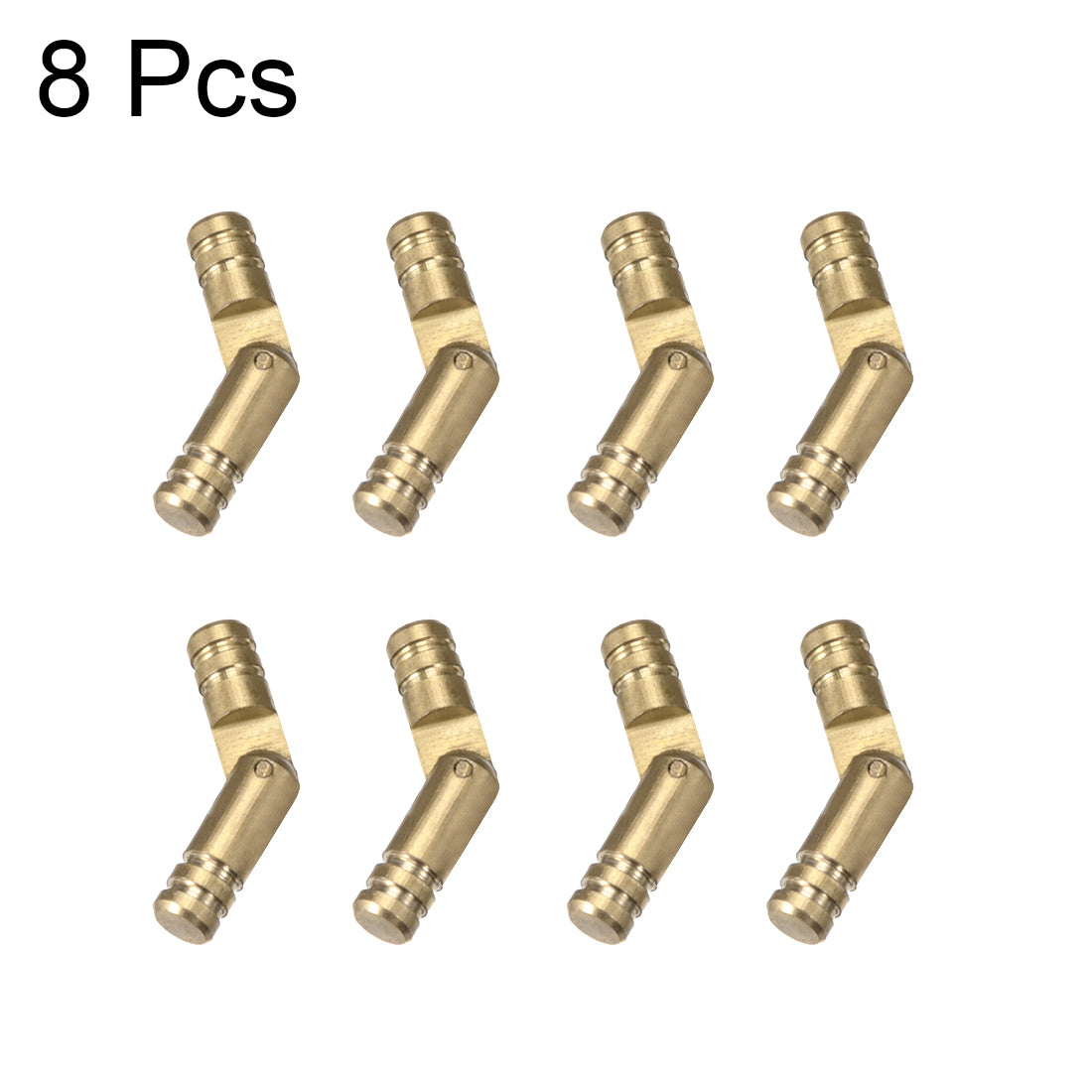 uxcell Uxcell Folding Support Hidden Concealed Cylinder Hinge Brass Tone 4mm x 20mm 8pcs