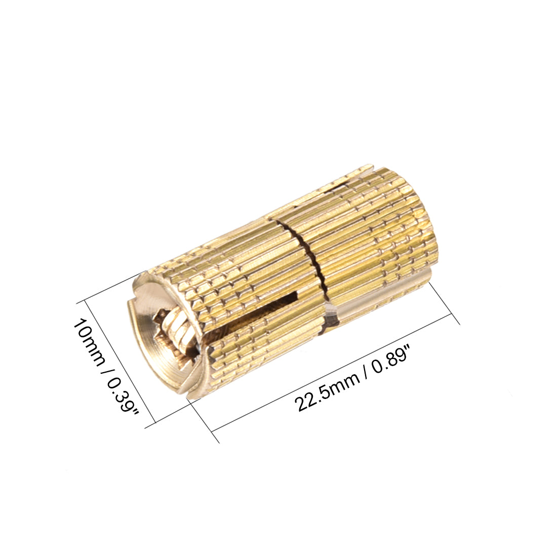 uxcell Uxcell Cylindrical 10mm Invisible Furniture Hinge Concealed Hinge 180 degree Opening Angle