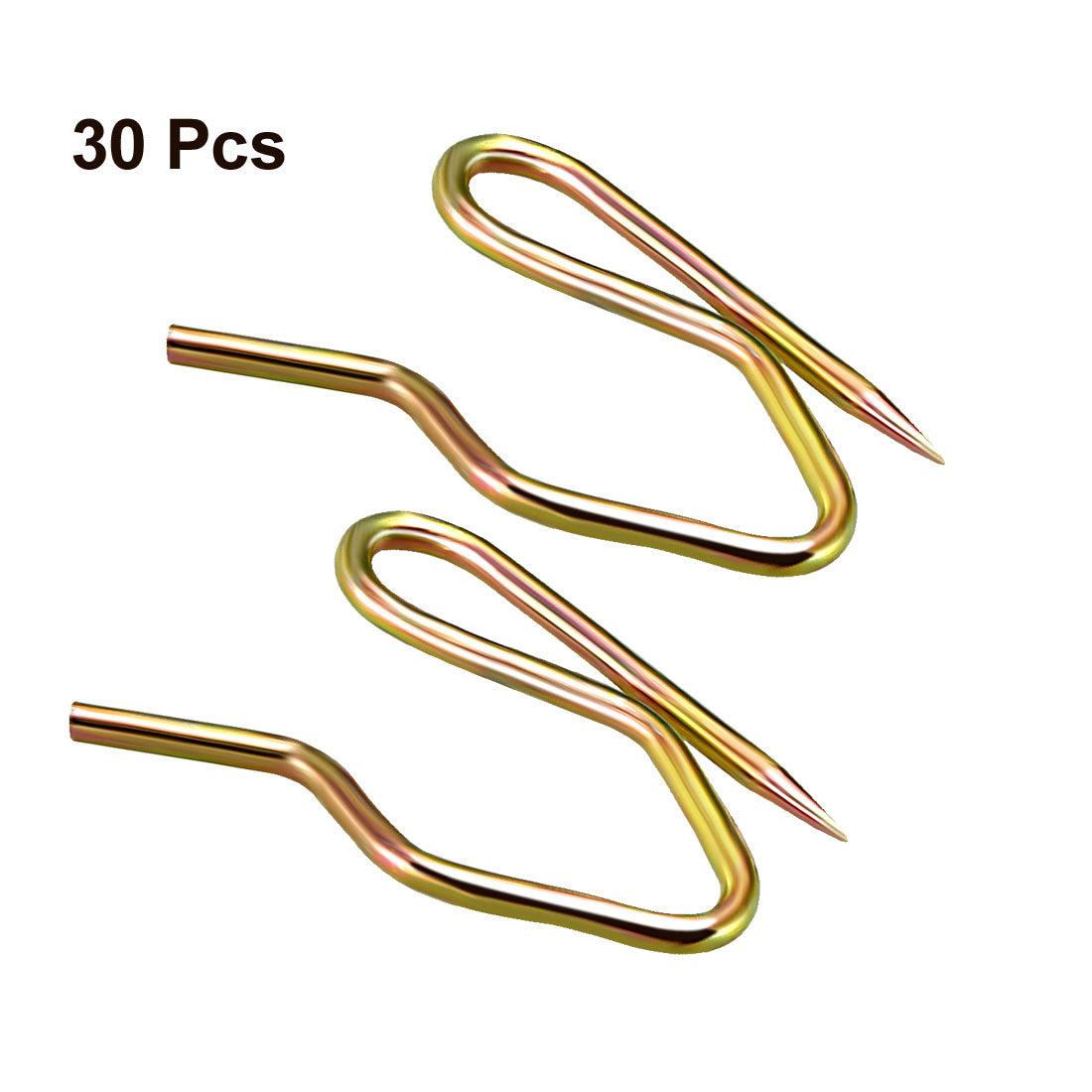 uxcell Uxcell Curtain Hooks Metal Pin-On Drapery Hooks Bronze Tone 1 Inch Length for Window Curtain, Door Curtain and Shower Curtain 30 Pcs