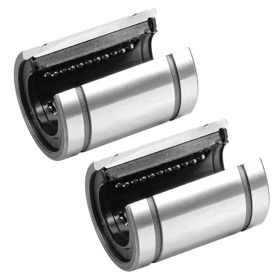 Harfington Uxcell LM16UUOP Linear Ball Bearings Open Type, 16mm Bore Dia, 28mm OD, 37mm Length 2Pcs