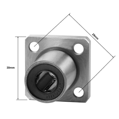 Harfington Uxcell Linear Motion Ball Bearings Square Flange