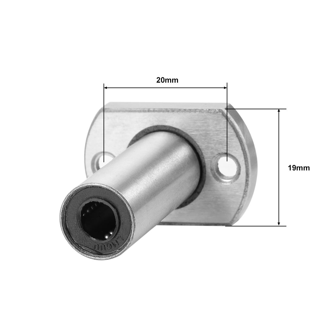 uxcell Uxcell Linear Motion Ball Bearings Extra Long Oval Flanged