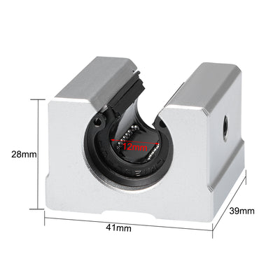 Harfington Uxcell Linear Ball Bearing Motion Slide Block Units Open Type Bearing