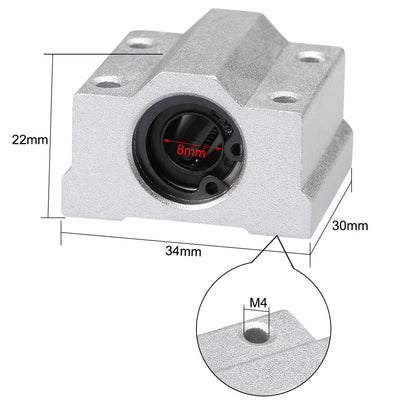 Harfington Uxcell Linear Ball Bearing Motion Slide Block Units Bearings