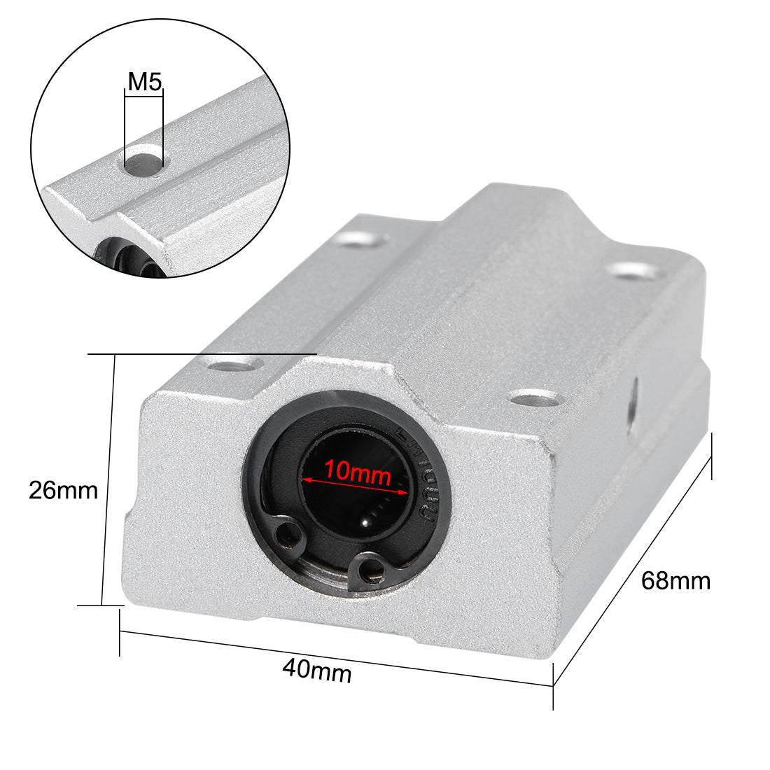 uxcell Uxcell Linear Ball Bearings Motion Slide Block Units Extra Long