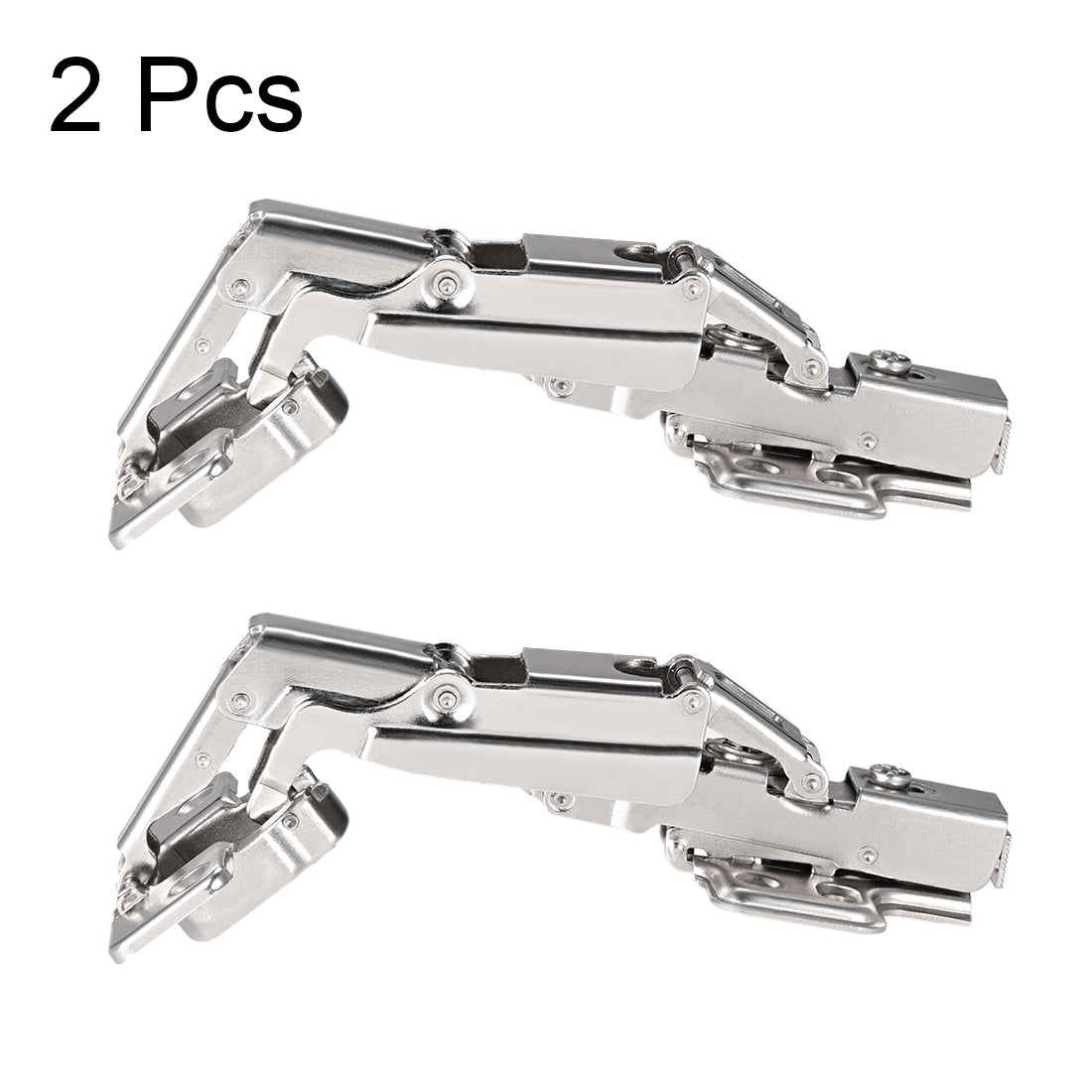 uxcell Uxcell 175 Degree Hinges Face Frame Soft Closing Hydraulic Concealed Cabinet Hinge,2 Pcs (Half Overlay)