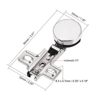 Harfington Uxcell Dia 26mm Hole Concealed Hinge for Cabinet Glass Door (Full Overlay)