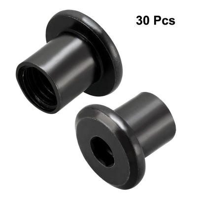 Harfington Uxcell M8x10mm Hex Socket Head Insert Nut Screw Post Sleeve Nut for Furniture 30pcs