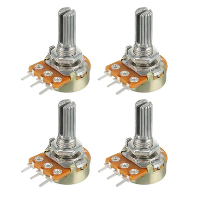 Harfington Uxcell 4 Stk.Karbon Film Potentiometer Widerstände Einzelnen Dreh WH148 5K ohm de