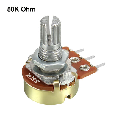 Harfington Uxcell Karbon Film Potentiometer Widerstände Einzelnen Spule WH148 50K ohm de