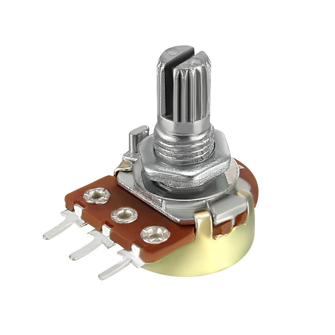 uxcell Uxcell WH148 20K Ohm Variable Resistors Single Turn Rotary Carbon Film Taper Potentiometer