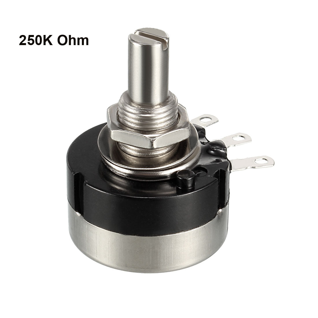 uxcell Uxcell RV24YN20S 250K Ohm Variable Resistors Single Turn Rotary Carbon Film Potentiometer