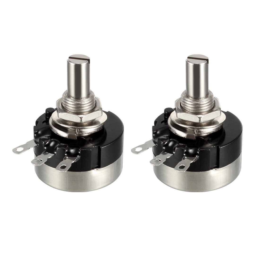 uxcell Uxcell 2 Stk.Karbon Film Potentiometer Widerstände Einzelnen Dreh RV24YN20S 250K ohm de