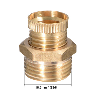 Harfington Uxcell Air Compressor G3/8 Male Thread Water Drain Valve Brass Tone 2pcs