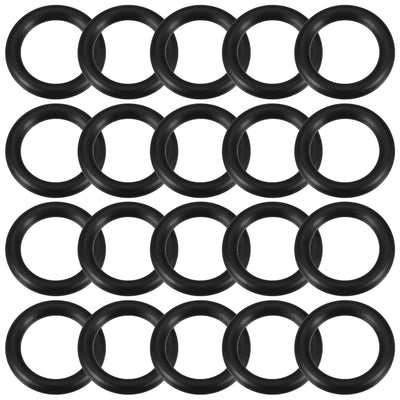 uxcell Uxcell O-Rings Nitrile Rubber Gasket, 16mm Inner Diameter, 23mm OD, 3.5mm Width, 20pcs