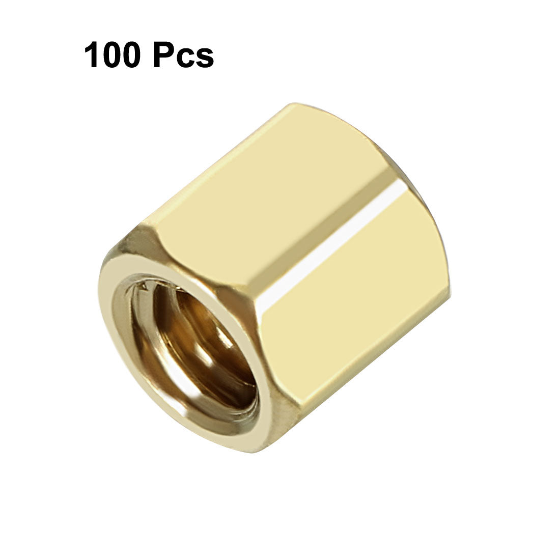 uxcell Uxcell 100 Stücke Messing Gerade PCB Säule Hexagonal Patt Abstandhalter M3x5x6mm DE de