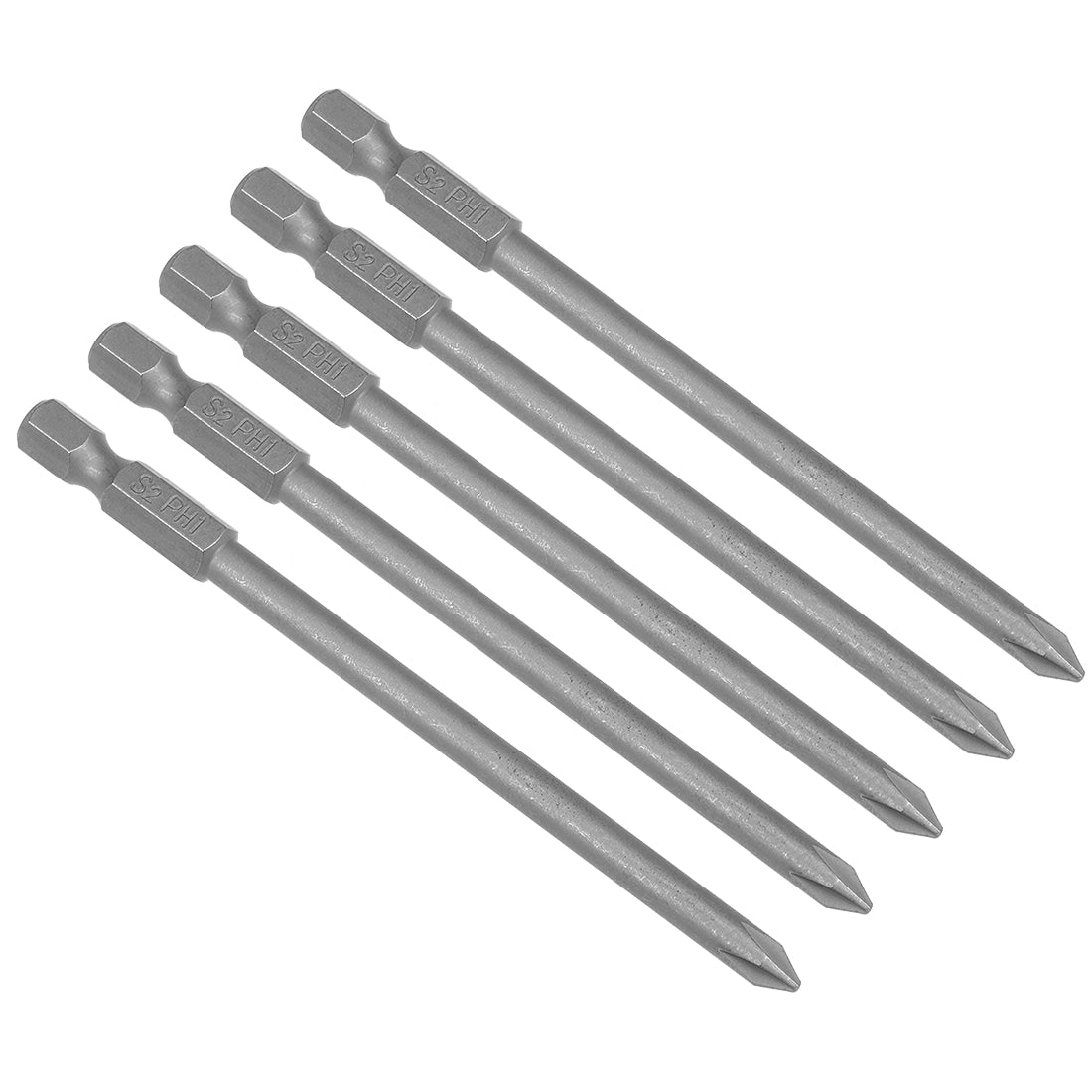 uxcell Uxcell Kreuz PH1 magnetischer S2 Schraubendreherbit H1 / 4 * 100 * 5PH1 5Pcs