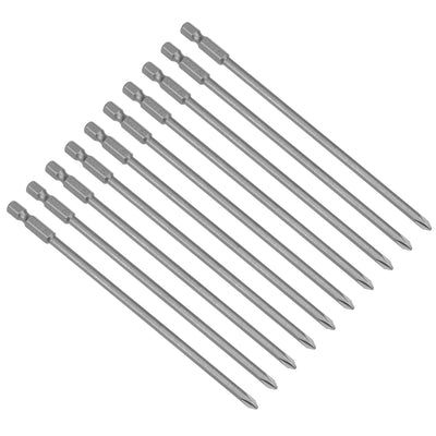 Harfington Uxcell 10 Pcs 1/4 Shank 150mm Length 4.5mm Phillips PH1 Magnetic S2 Screwdriver Bits