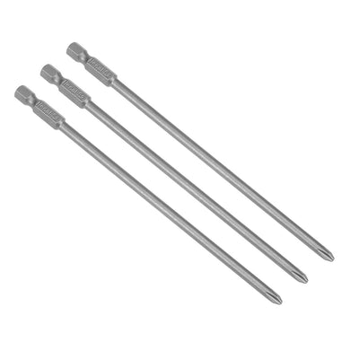 Harfington Uxcell 3 Pcs 1/4 Shank 150mm Length 4.5mm Phillips PH2 Magnetic S2 Screwdriver Bits