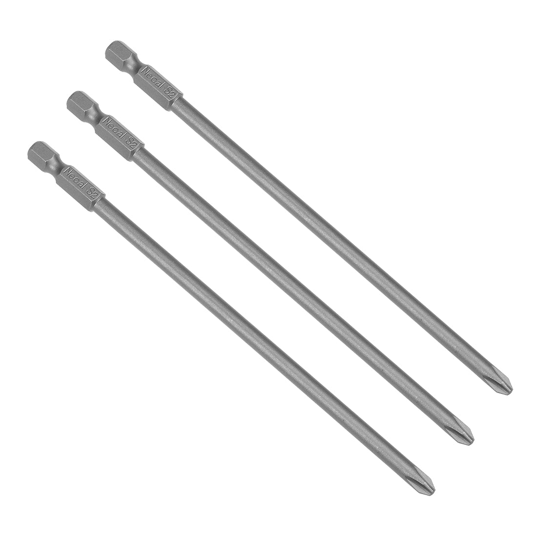 uxcell Uxcell 3 Pcs 1/4 Shank 150mm Length 5mm Phillips PH2 Magnetic S2 Screwdriver Bits