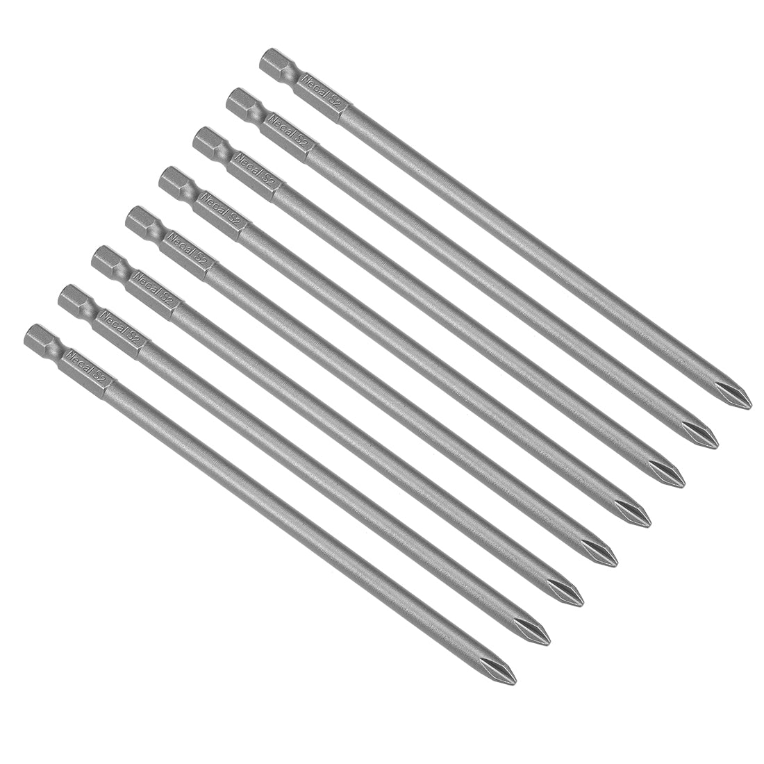 uxcell Uxcell 8 Pcs 1/4 Shank 150mm Length 6mm Phillips PH2 Magnetic S2 Screwdriver Bits