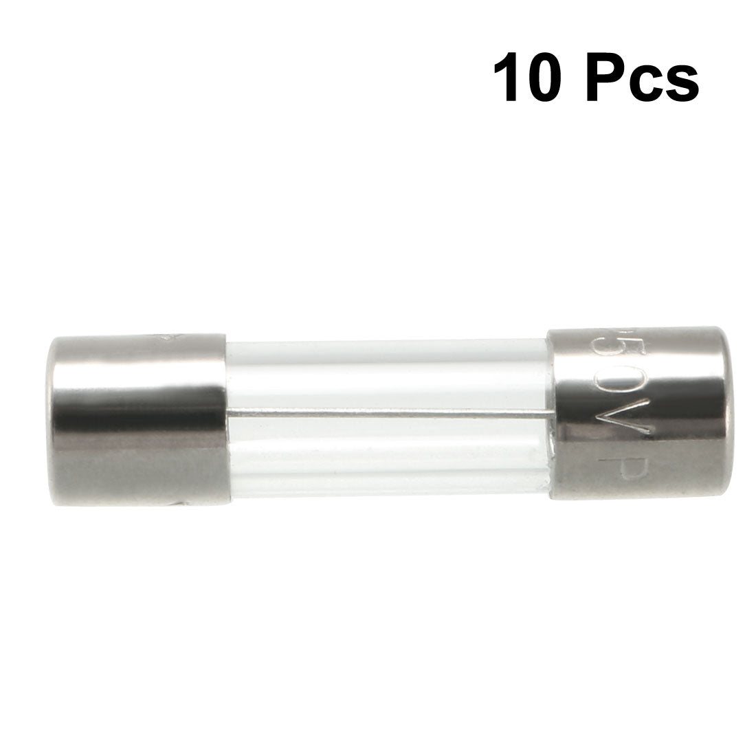 uxcell Uxcell Slow Blow Glass Cartridge Fuse Tube 5mm x 20mm 250V 8A 10Pcs