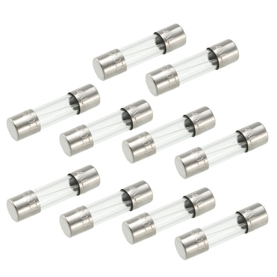 Harfington Uxcell Slow-Action Glass Cartridge Fuse Tube Time Delay Fuse 5mm x 20mm 250V 4A 10Pcs