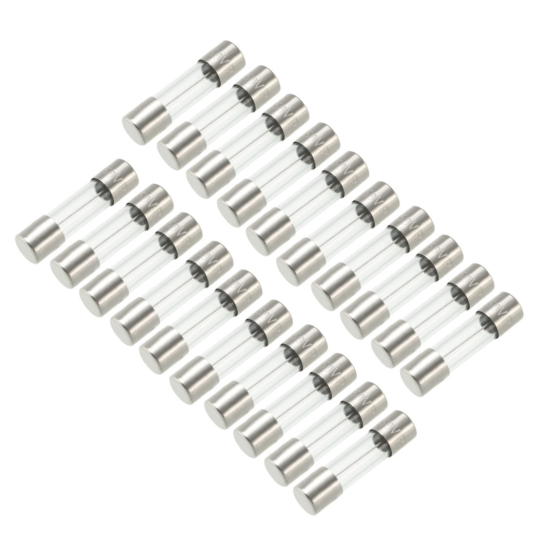 uxcell Uxcell Slow Blow Glass Cartridge Fuse Tube Time Delay Fuse 5mm x 20mm 250V 8A 20Pcs