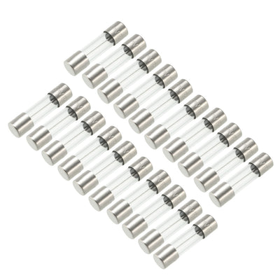 Harfington Uxcell Slow Blow Glass Cartridge Fuse Tube Time Delay Fuse 5mm x 20mm 250V 8A 20Pcs