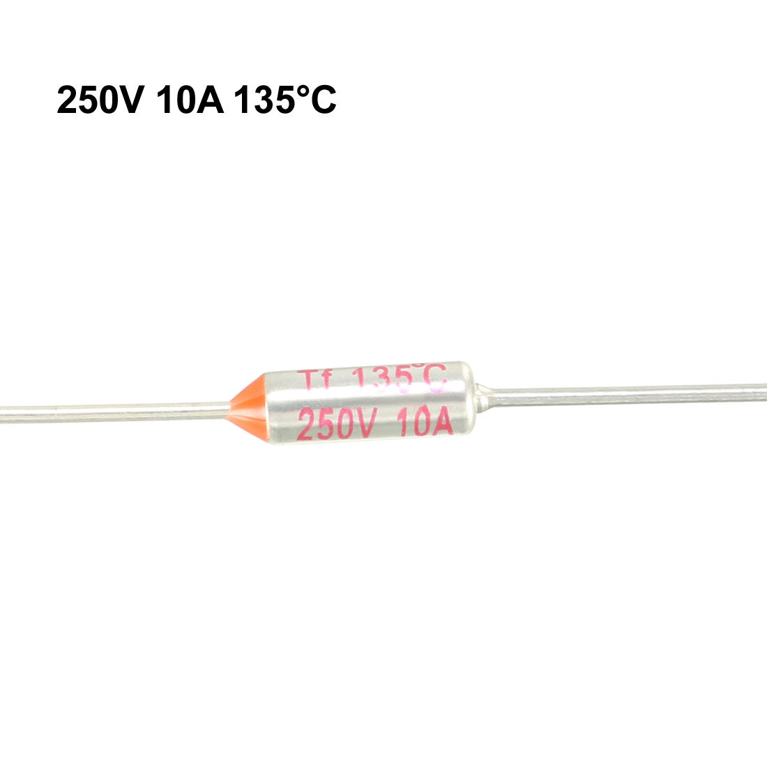 uxcell Uxcell 250V 10A 135℃ Celsius Circuit Cut Off Temperature Thermal Fuse 10 Pcs