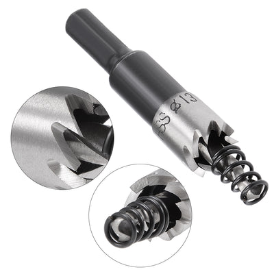 Harfington Uxcell 13mm HSS Drill Bit Hole Saw Cutter for Metal Alloy Wood