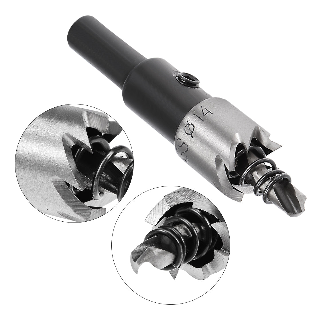 uxcell Uxcell 2 Pcs 14mm HSS Drill Bit Hole Saw Cutter for Metal Alloy Wood