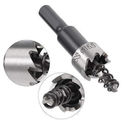 Harfington Uxcell 16.5mm HSS Drill Bit Hole Saw Cutter for Metal Alloy Wood