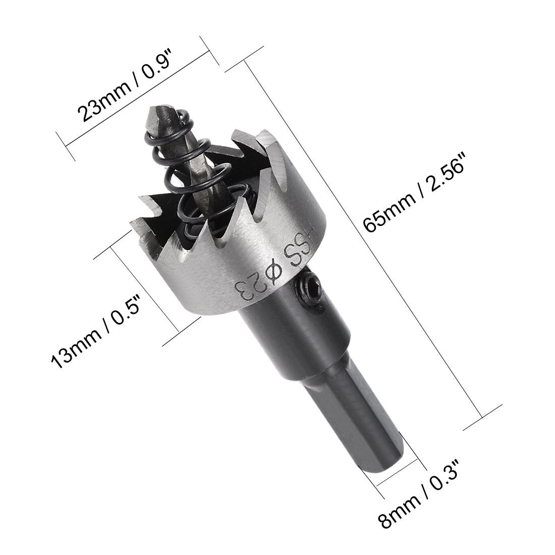 uxcell Uxcell 2 Pcs 23mm HSS Drill Bit Hole Saw Cutter for Metal Alloy Wood