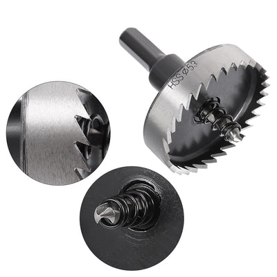 Harfington Uxcell 53mm High Speed Steel Drill Bit Hole Saw Cutter for Metal Alloy Wood