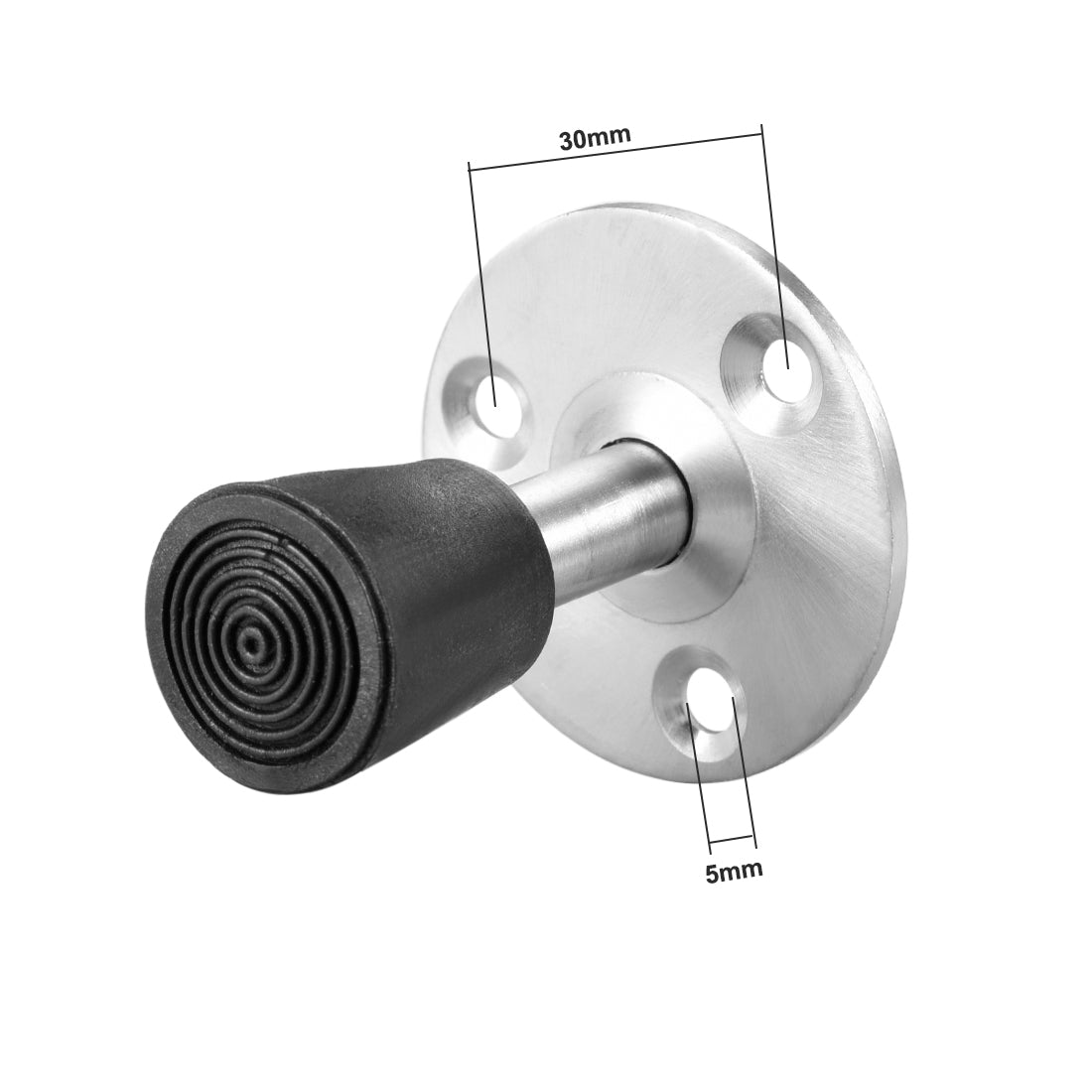 uxcell Uxcell 2 Stk. Türstopper Stoßstange Wandschutz Dämpfungswand mit Gummi Spitze 50mm de