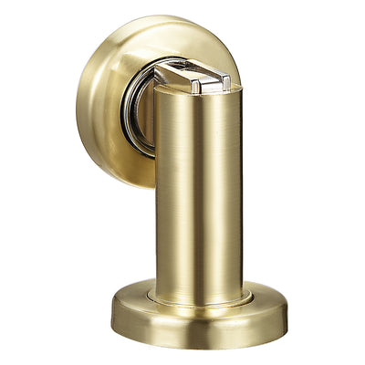 Harfington Uxcell Zinc Alloy Door Magnetic Catch Holder Stopper Doorstop Brushed  Screw Floor Mount Bright Gold