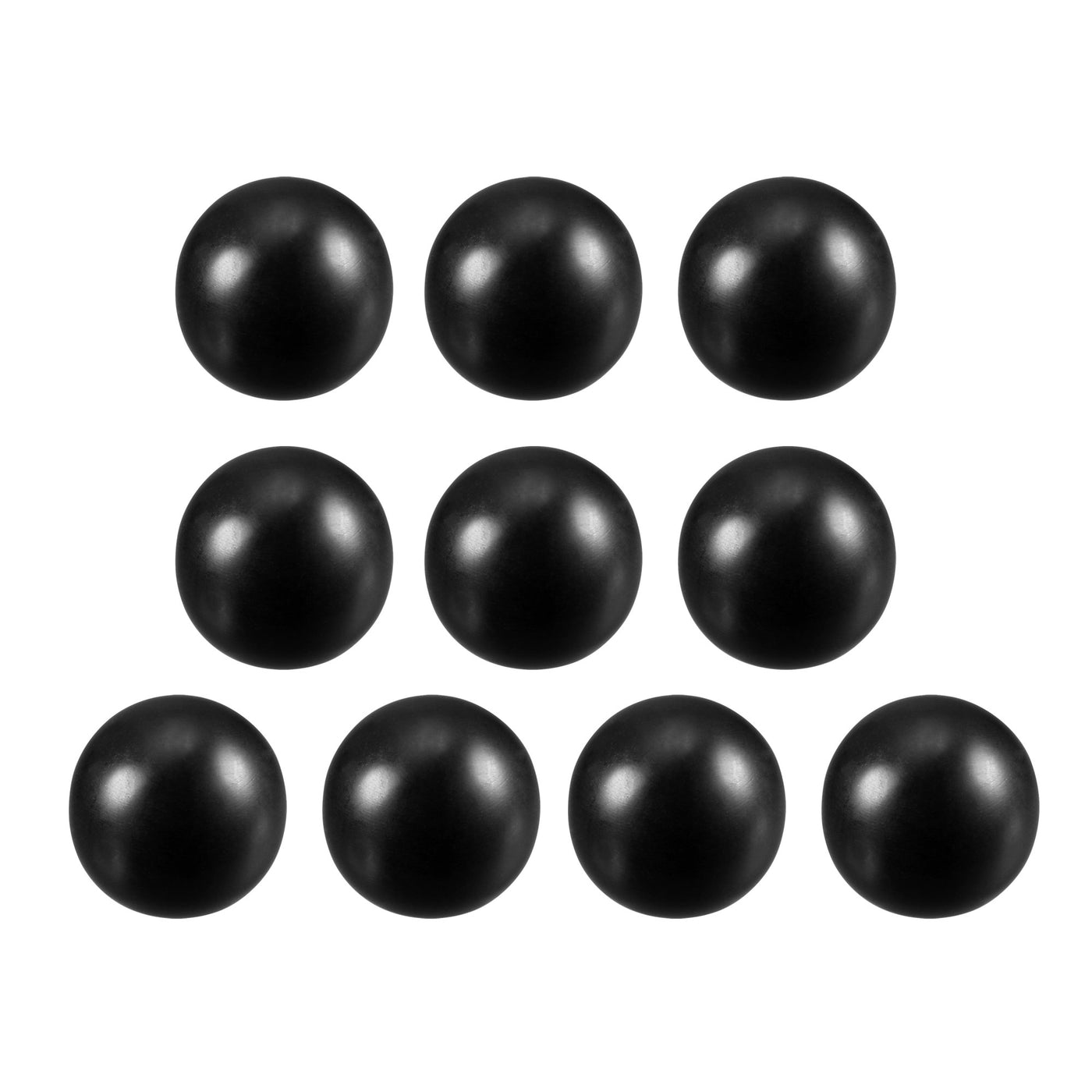 uxcell Uxcell 10 Pcs Thermoset Ball Knob M5 Female Thread Machine Handle 16mm Diameter Smooth Rim Black