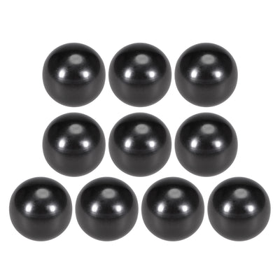 Harfington Uxcell 10 Pcs Thermoset Ball Knob M5 Female Thread Machine Handle 25mm Diameter Smooth Rim Black