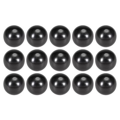 Harfington Uxcell 15 Pcs Thermoset Ball Knob M5 Female Thread Machine Handle 25mm Diameter Smooth Rim Black