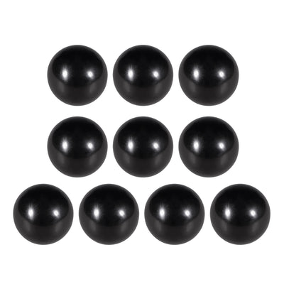 Harfington Uxcell 10 Pcs Thermoset Ball Knob M6 Female Thread Machine Handle 25mm Diameter Smooth Rim Black