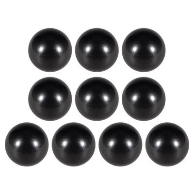 Harfington Uxcell 10 Pcs Thermoset Ball Knob M8 Female Thread Machine Handle 25mm Diameter Smooth Rim Black