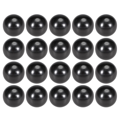 Harfington Uxcell 20 Pcs Thermoset Ball Knob M5 Female Thread Machine Handle 25mm Diameter Smooth Rim Black